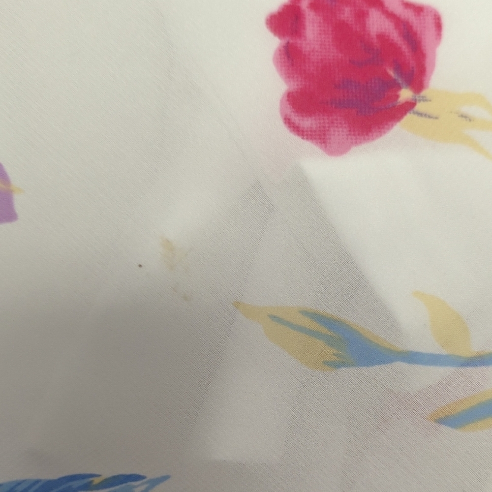 Rare Floral Sweetheart A Line Maxi Dress White Pink XL preppy bohemian summer - Picture 9 of 9